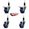 Service Caster 3'' Blue Poly Swivel 1-1/8'' Expanding Stem Caster Set 2 Total Lock Brakes, 4PK SCC-EXTTL20S314-PPUB-BLUE-2-S-2-118 - alternate 5